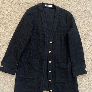 Zara Black Cardigan Sweater